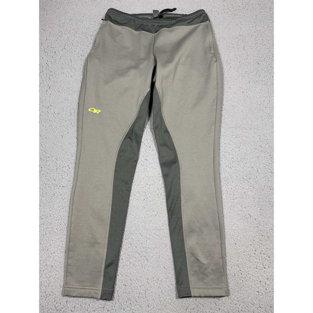Outdoor Research Leggings Mens M Gray Radiant Hybrid Leggings Fleece Baselayer